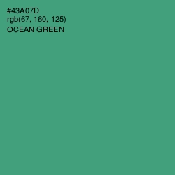 #43A07D - Ocean Green Color Image